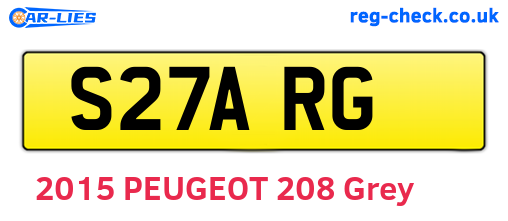 S27ARG are the vehicle registration plates.