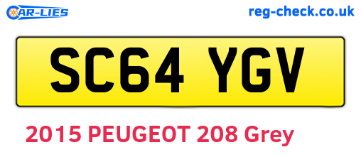 SC64YGV are the vehicle registration plates.