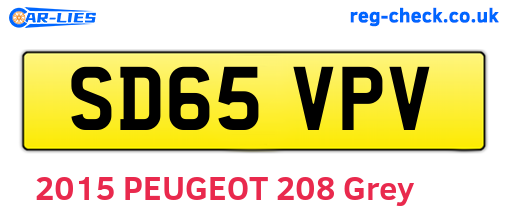 SD65VPV are the vehicle registration plates.