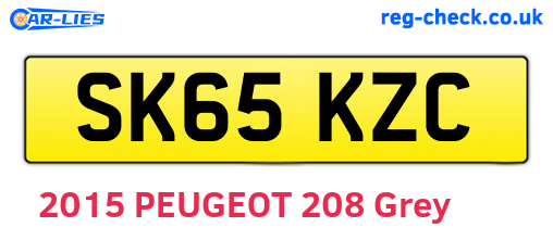 SK65KZC are the vehicle registration plates.