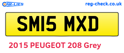 SM15MXD are the vehicle registration plates.