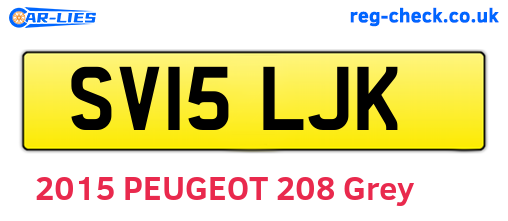 SV15LJK are the vehicle registration plates.