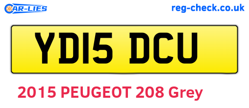 YD15DCU are the vehicle registration plates.