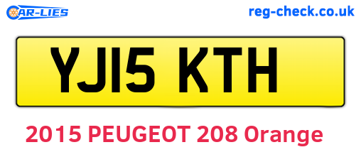 YJ15KTH are the vehicle registration plates.