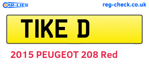 T1KED are the vehicle registration plates.