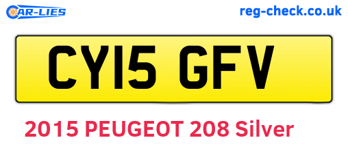 CY15GFV are the vehicle registration plates.