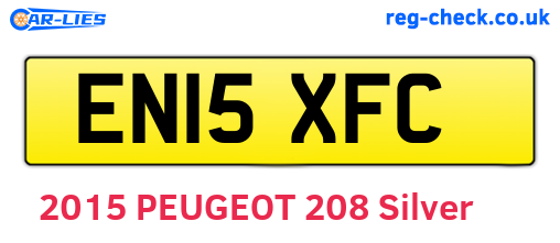 EN15XFC are the vehicle registration plates.