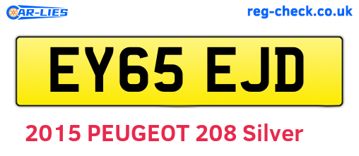 EY65EJD are the vehicle registration plates.