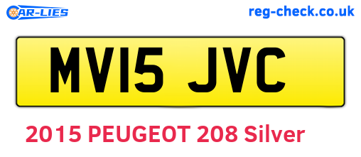 MV15JVC are the vehicle registration plates.