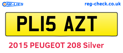PL15AZT are the vehicle registration plates.