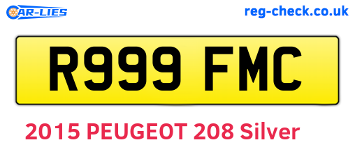 R999FMC are the vehicle registration plates.