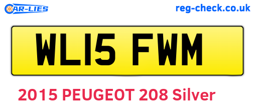 WL15FWM are the vehicle registration plates.