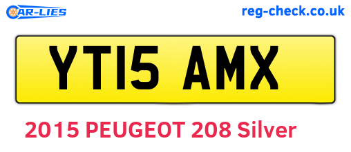YT15AMX are the vehicle registration plates.