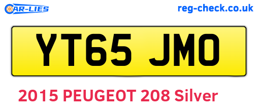 YT65JMO are the vehicle registration plates.