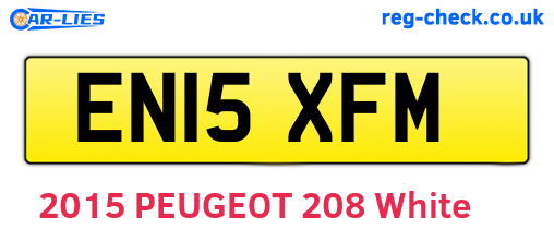 EN15XFM are the vehicle registration plates.