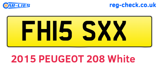 FH15SXX are the vehicle registration plates.