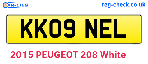 KK09NEL are the vehicle registration plates.