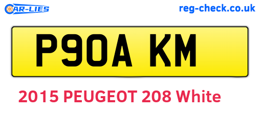 P90AKM are the vehicle registration plates.