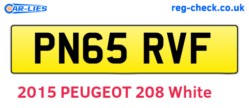 PN65RVF are the vehicle registration plates.