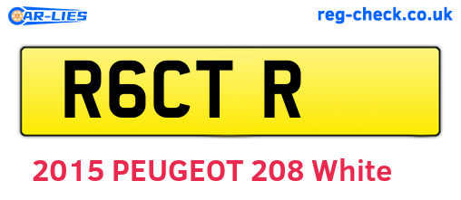 R6CTR are the vehicle registration plates.