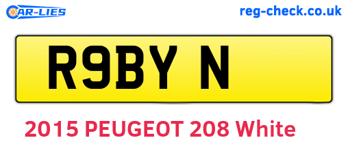 R9BYN are the vehicle registration plates.