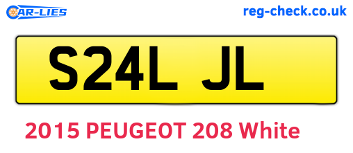 S24LJL are the vehicle registration plates.