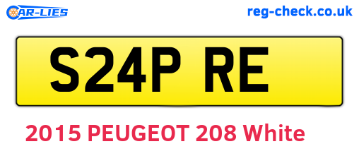 S24PRE are the vehicle registration plates.