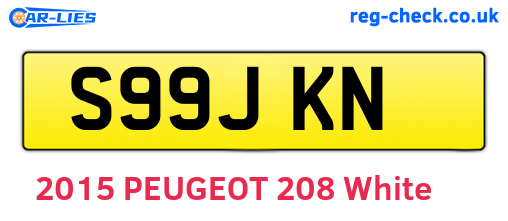 S99JKN are the vehicle registration plates.
