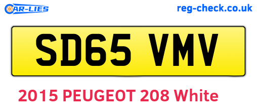 SD65VMV are the vehicle registration plates.