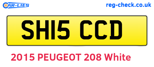 SH15CCD are the vehicle registration plates.