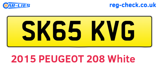 SK65KVG are the vehicle registration plates.