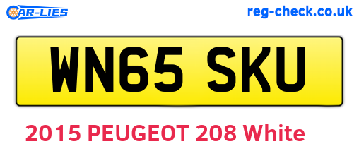 WN65SKU are the vehicle registration plates.