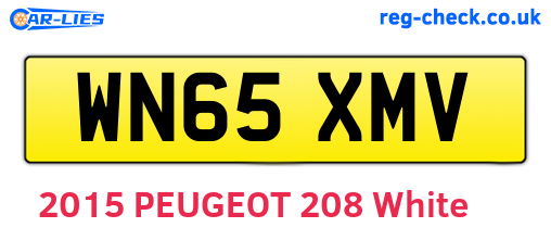 WN65XMV are the vehicle registration plates.
