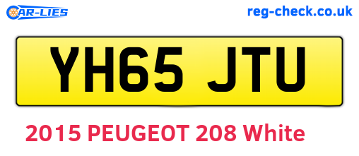 YH65JTU are the vehicle registration plates.