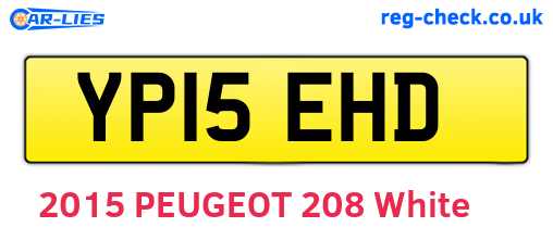 YP15EHD are the vehicle registration plates.
