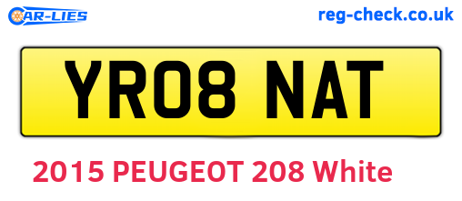 YR08NAT are the vehicle registration plates.