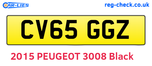 CV65GGZ are the vehicle registration plates.