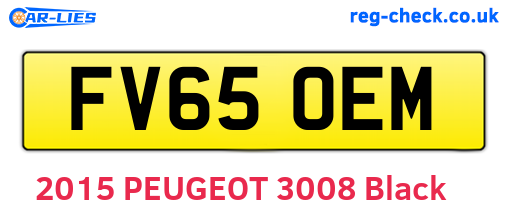 FV65OEM are the vehicle registration plates.
