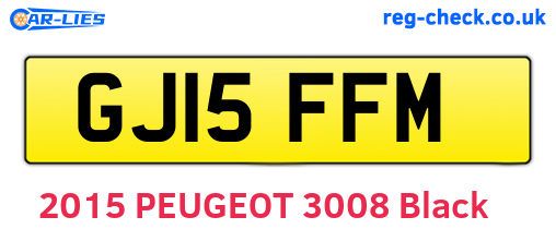 GJ15FFM are the vehicle registration plates.
