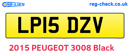 LP15DZV are the vehicle registration plates.
