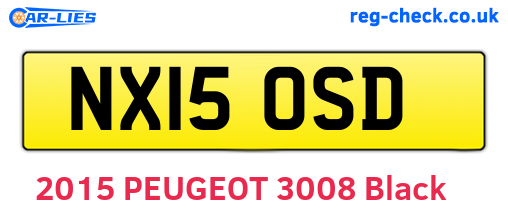 NX15OSD are the vehicle registration plates.