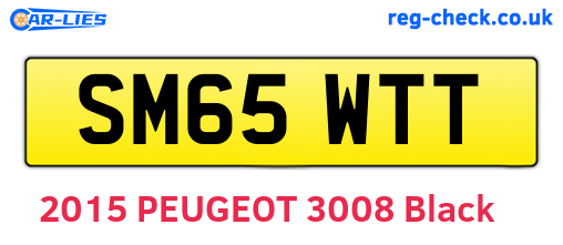SM65WTT are the vehicle registration plates.