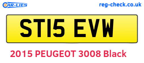 ST15EVW are the vehicle registration plates.