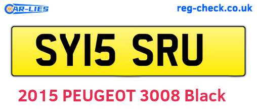 SY15SRU are the vehicle registration plates.