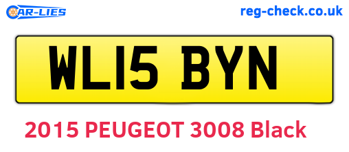WL15BYN are the vehicle registration plates.