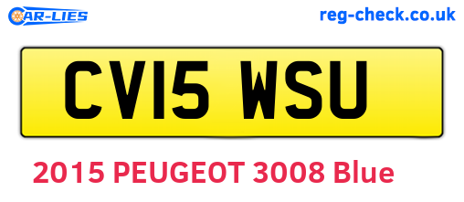 CV15WSU are the vehicle registration plates.