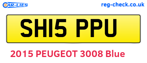 SH15PPU are the vehicle registration plates.