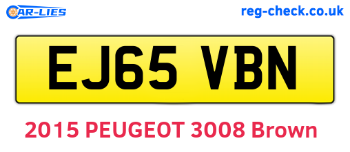 EJ65VBN are the vehicle registration plates.