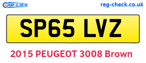 SP65LVZ are the vehicle registration plates.