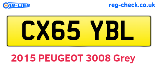 CX65YBL are the vehicle registration plates.